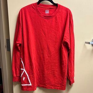 HUF Red Long Sleeve Shirt